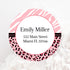 Pink black animal print address labels