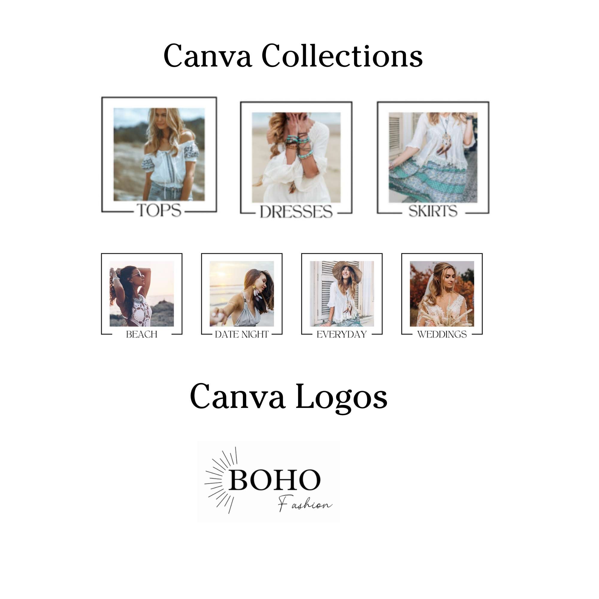Fashion boho shop website template