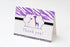 Giraffe thank you card purple printable