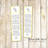 Elephant Bookmark Baby Shower Favor Yellow Printable