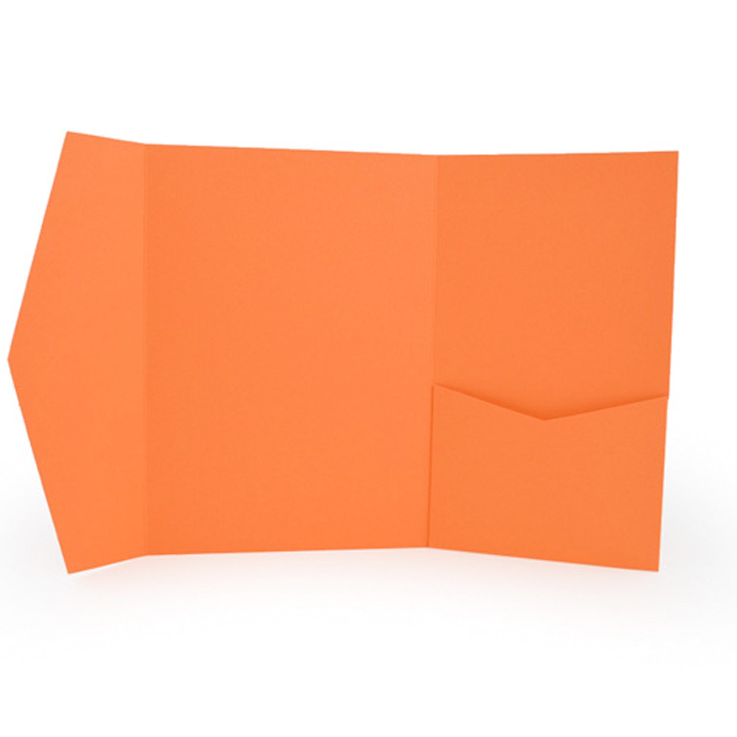 Pocket Wallet Fold Invitation Holder DIY Wedding Supplies Orange