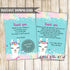 Alpaca Face Llama Girl Thank You Card Printable Instant Download