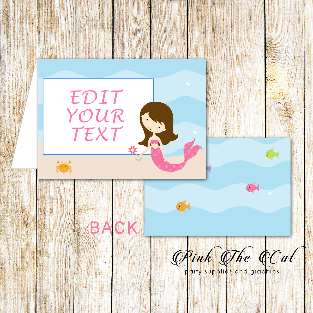 Mermid Blank Folded Cards Birthday Baby Shower Printable Download Now – Pink the Cat mermid-blank-folded-cards-birthday-baby-shower-printable-download-now-pink-the-cat