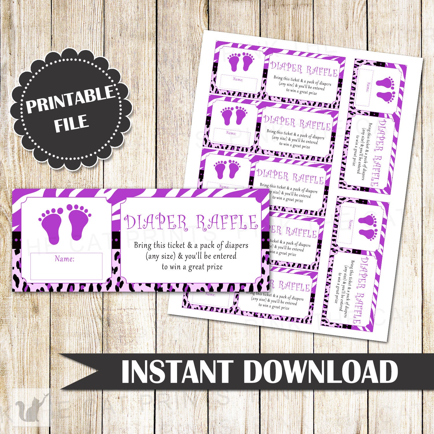 purple-black-diper-raffle-on-sale-pink-the-cat for Free Printable Diaper Raffle Tickets Pdf Purple black diper raffle on sale – Pink the Cat for Free Printable Diaper Raffle Tickets Pdf