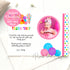 Candy Thank You Note Photo Card Girl Birthday