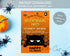 Halloween invitation black cat printable