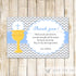 Chalice Thank You Note Boy Holy Communion