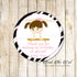 Gym Sports Girl Birthday Tag Party Favor Label Sticker Tag