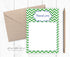 Green Navy Blue Blank Thank You Card Printable