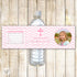 Girl First Holy Communion Bottle Label Baptism Christening