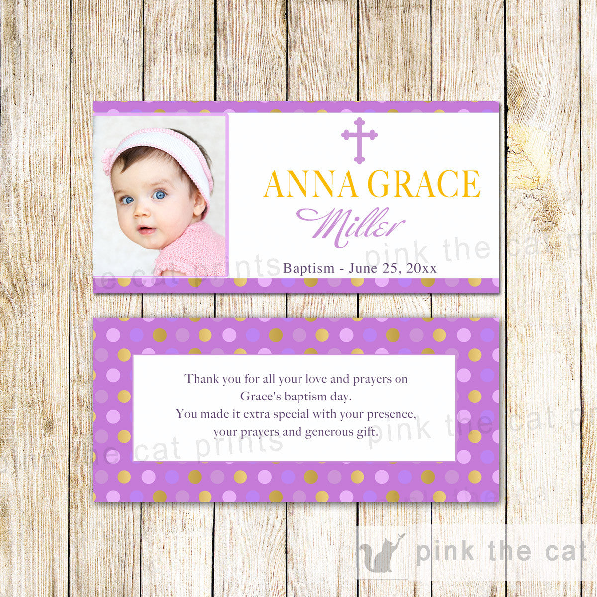 50 Candy Bar Wrappers Girl Baptism Christening