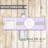 Double Nickel Water Bottle Labels Adult Birthday Lavender printable