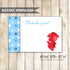 Dragon Blank Thank You Card Note Birthday Baby Shower Printable