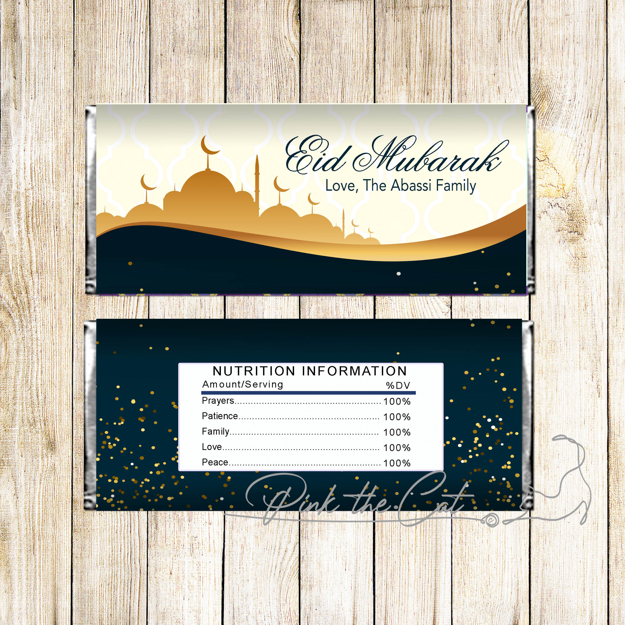 Eid mubarak candy bar mosque