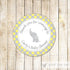 Elephant Sticker Gift Favor Tag Thank You Label Baby Shower Birthday