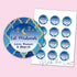 Eid mubarak favor label gold blue