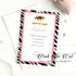 Gymnastics zebra thank you card printable