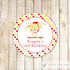 Gym Sticker Gift Favor Tag Label Girl Birthday