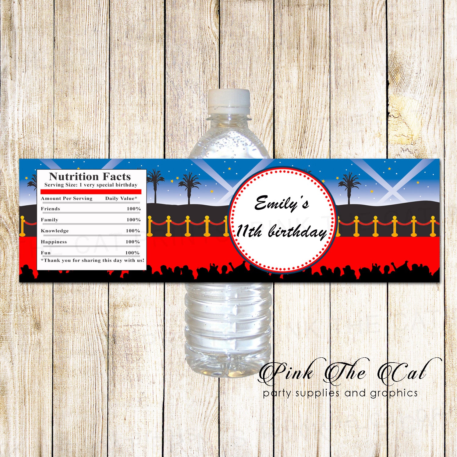 Bottle Labels Hollywood Red Carpet Birthday Party Printable – Pink the Cat bottle-labels-hollywood-red-carpet-birthday-party-printable-pink-the-cat