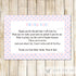 Unisex Baby Shower Thank You Card Note Blue Pink