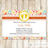 Footprints Fall Invitation Baby Shower Unisex Autumn Leaves Printable