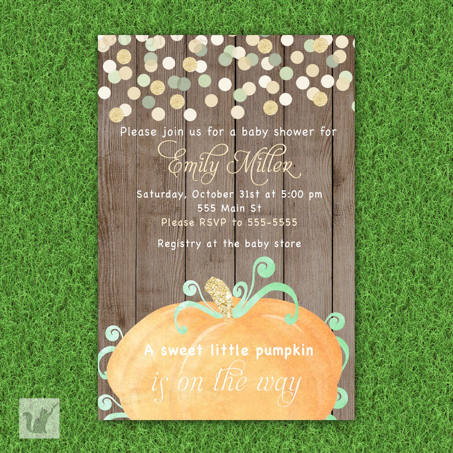 Printable Pumpkin Invitations
