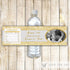 Golden Glitter 50th Wedding Anniversary Bottle Label