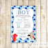 Dragon Knight Invitation Boy Birthday Party Red Blue