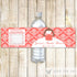 Dress Bridal Shower Bottle Label Coral African American