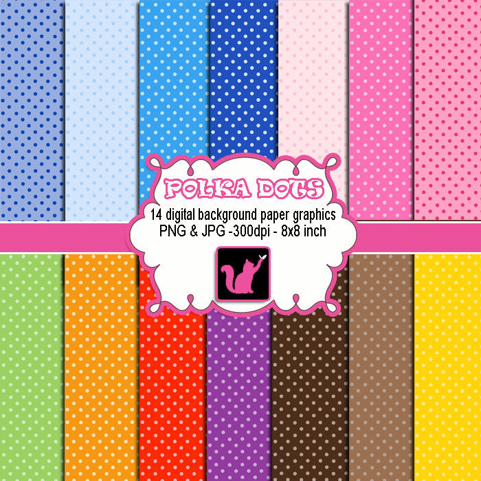 polka dots clipart background