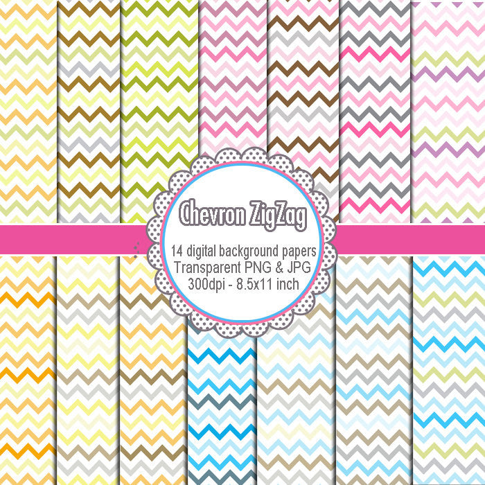 Chevron Clipart Printable Craft Background Paper Scrapbook Graphic Design