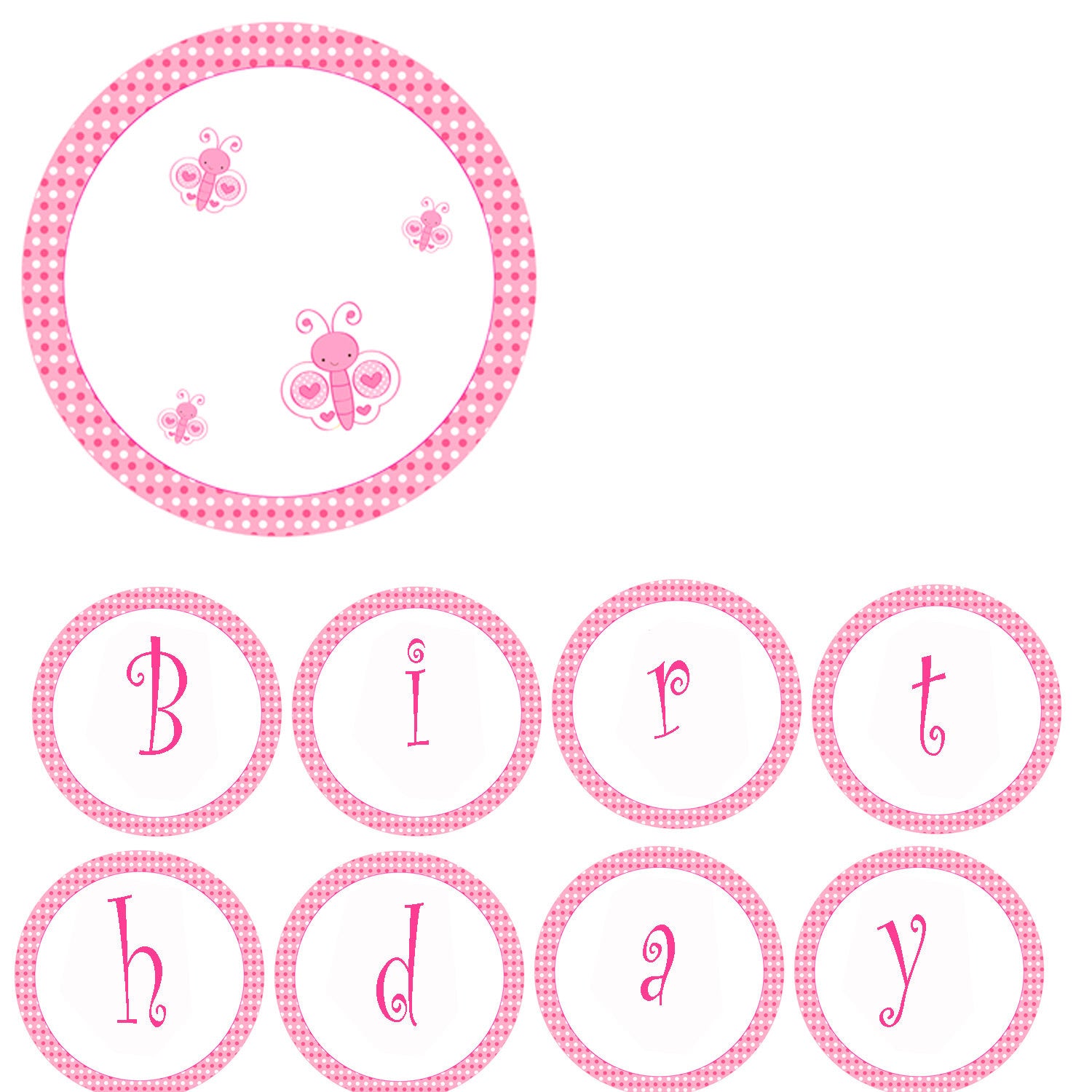 Fairy Pixie Girl Birthday Banner