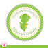 Green Dragon Thank You Tag Label Sticker Favor Baby Shower Birthday