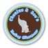 Elephant Favor Label Sticker Tag Baby Boy Shower Birthday Blue Brown