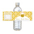 Gold Dress Damask Bridal Shower Bottle Label