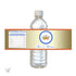 Gold Blue Red Baby Shower Bottle Label
