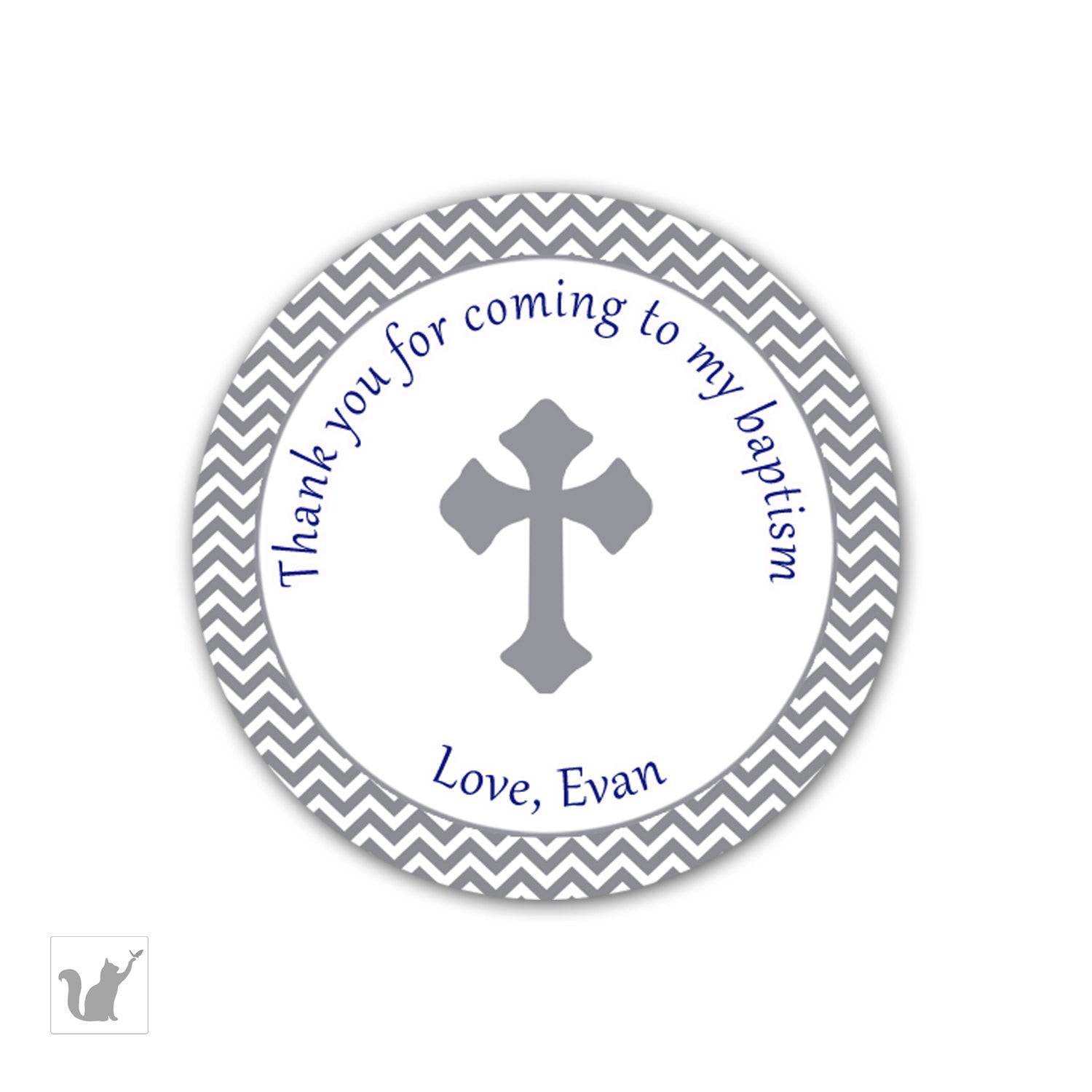 Chevron Blue Grey Baptism Christening Thank You Tag Label Sticker – Pink the Cat chevron-blue-grey-baptism-christening-thank-you-tag-label-sticker-pink-the-cat