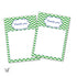 Green Navy Blue Blank Thank You Card Printable