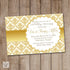 50th Golden Wedding Anniversary Invitation Card