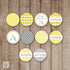 Elephant Small Candy Label Sticker Yellow