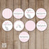 Elephant Small Candy Label Sticker Pink