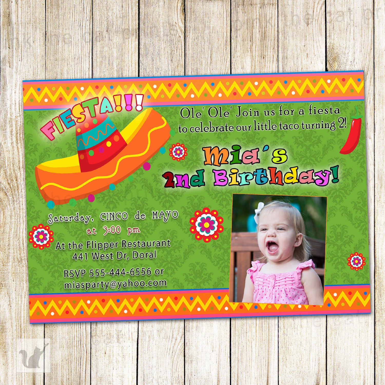 fiesta-birthday-invitation-photo-card-green-boy-girl-pink-the-cat for Free Printable Fiesta Invitation Template Fiesta Birthday Invitation Photo Card Green Boy Girl – Pink the Cat for Free Printable Fiesta Invitation Template