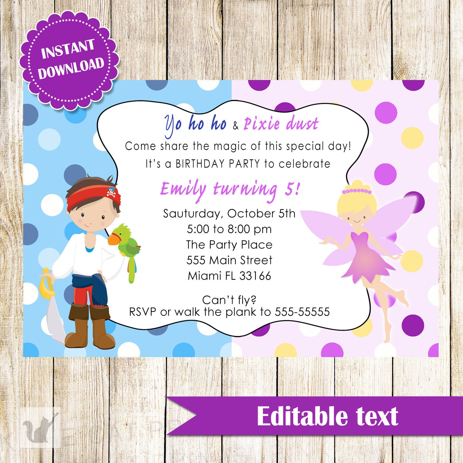 birthday invitation