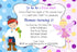 Fairy Pirate Invitation Kids Birthday Party