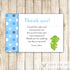 Dragon Thank You Card Blue Green Baby Boy Shower Birthday