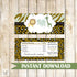 Jungle Candy Bar Wrapper Brown Mint Green