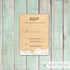 Lace Rustic Wedding Invitations & RSVP Cards 2