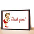 30 thank you cards vintage baby ladybug red black