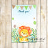30 thank you cards watercolor lion cub baby shower birthday