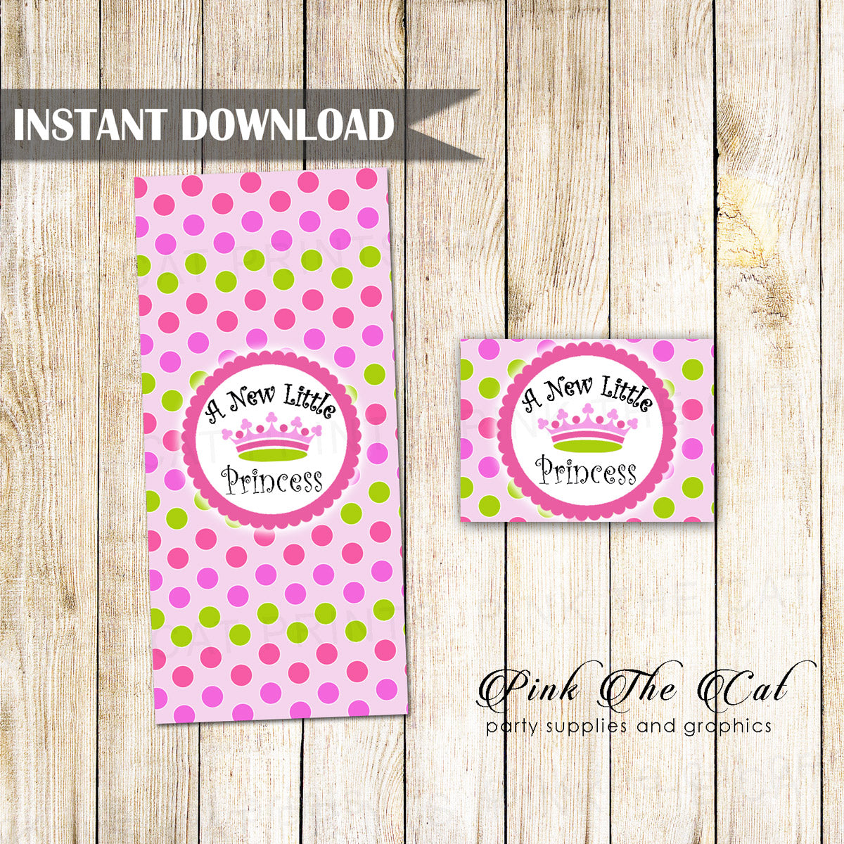 Princess Mini Candy Bar Label Birthday Baby Shower Printable – Pink the Cat princess-mini-candy-bar-label-birthday-baby-shower-printable-pink-the-cat